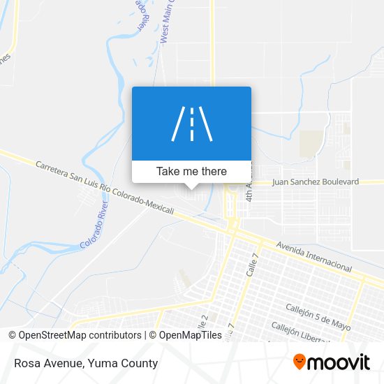 Mapa de Rosa Avenue
