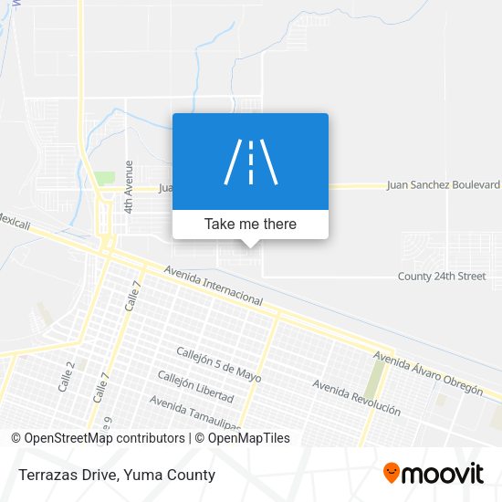 Terrazas Drive map