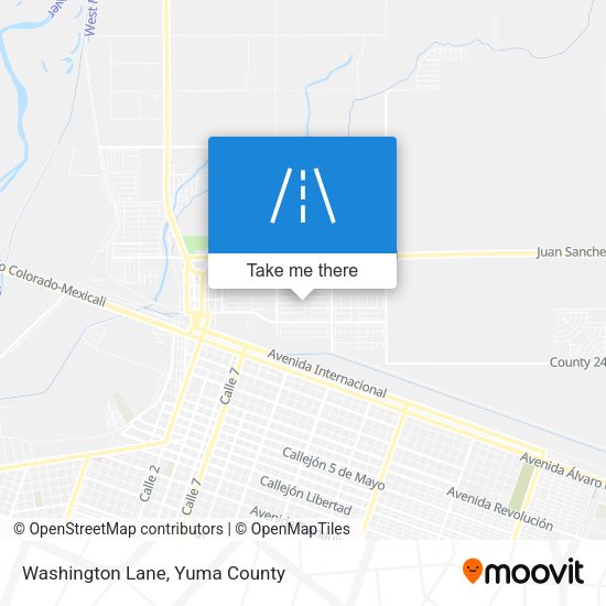 Washington Lane map