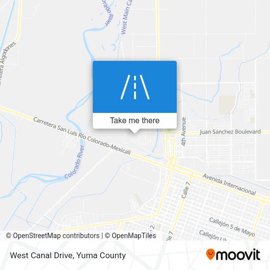 West Canal Drive map