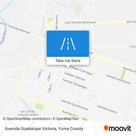 Avenida Guadalupe Victoria map