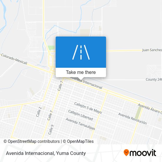 Mapa de Avenida Internacional