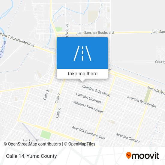Mapa de Calle 14