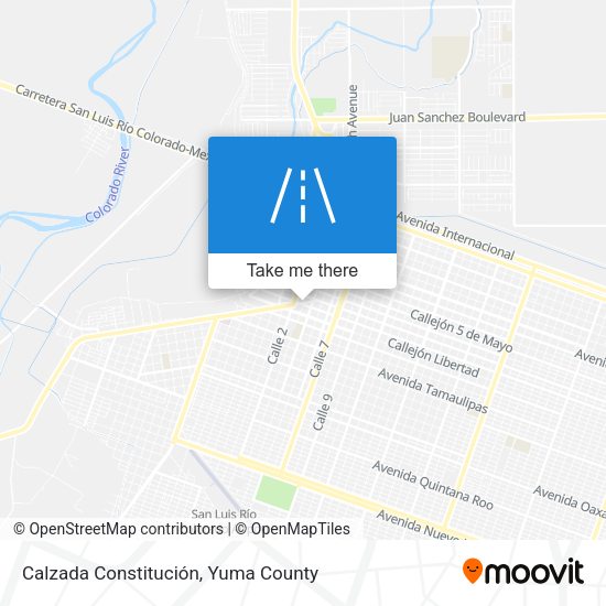 Mapa de Calzada Constitución
