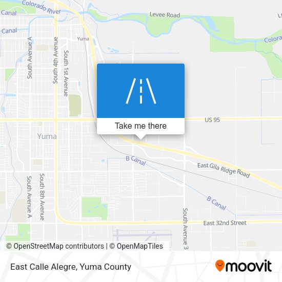 East Calle Alegre map