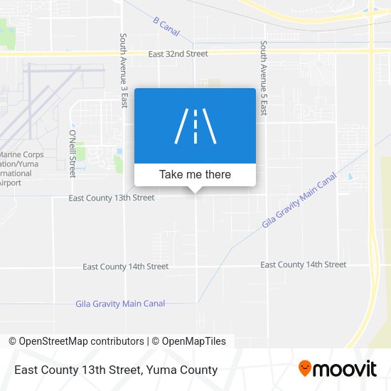 East County 13th Street map