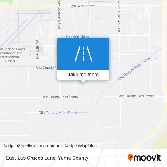 East Las Cruces Lane map