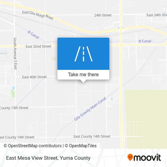 East Mesa View Street map