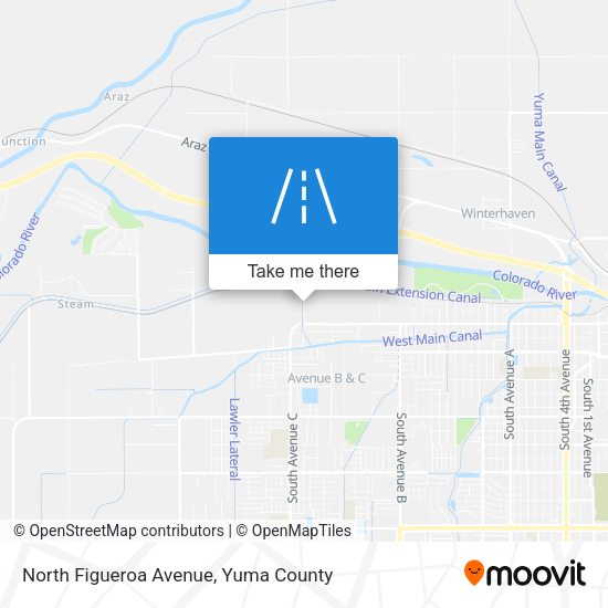 North Figueroa Avenue map