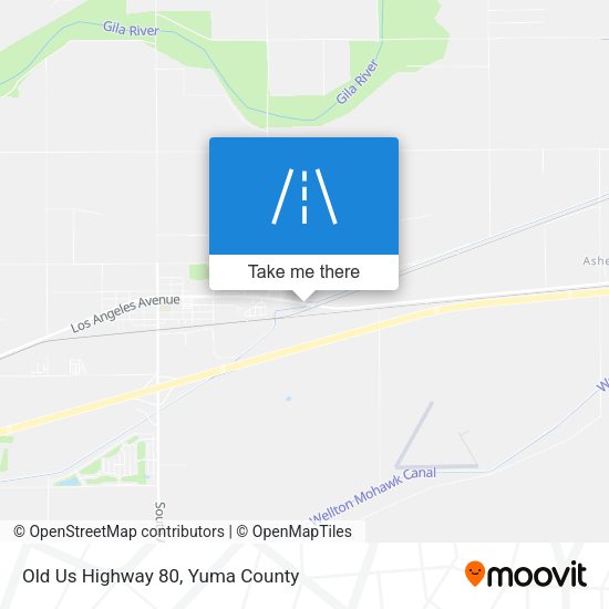 Mapa de Old Us Highway 80