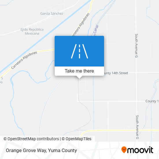 Mapa de Orange Grove Way