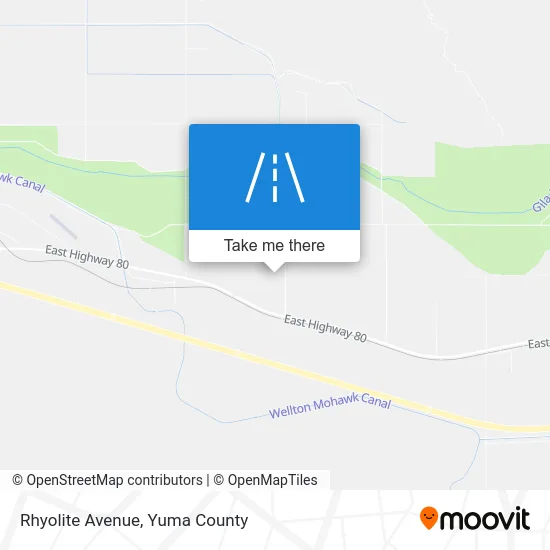 Rhyolite Avenue map