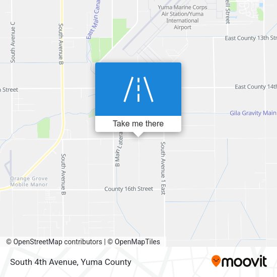 South 4th Avenue map