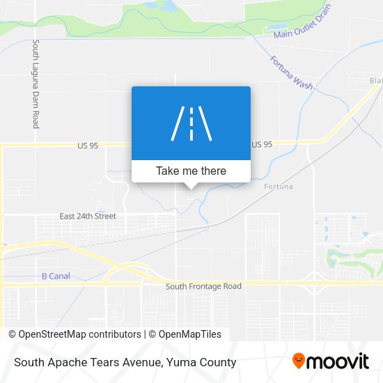 South Apache Tears Avenue map