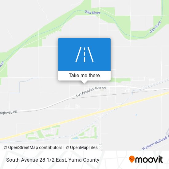 Mapa de South Avenue 28 1/2 East
