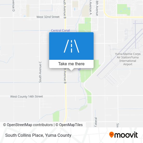 South Collins Place map