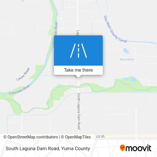 South Laguna Dam Road map