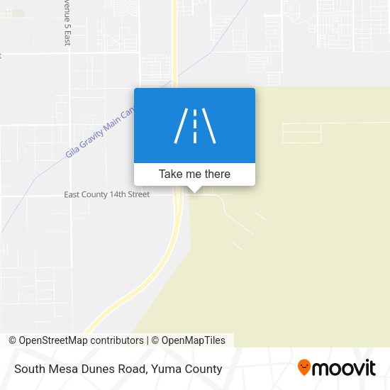 South Mesa Dunes Road map