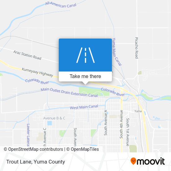 Trout Lane map