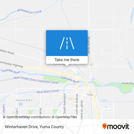 Winterhaven Drive map