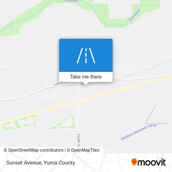 Sunset Avenue map