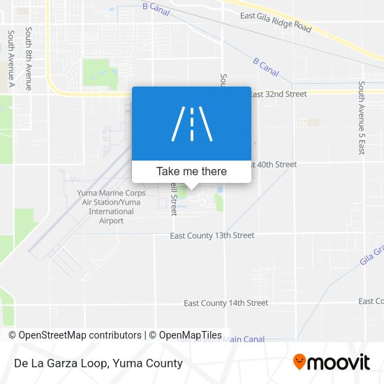 De La Garza Loop map