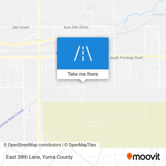 East 38th Lane map