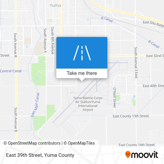 East 39th Street map