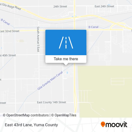 Mapa de East 43rd Lane