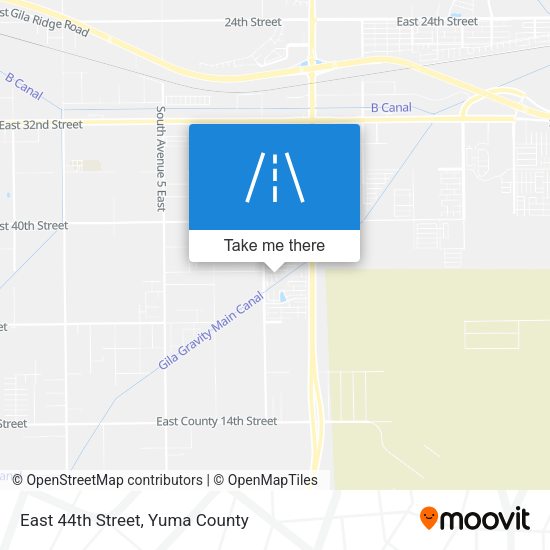 East 44th Street map