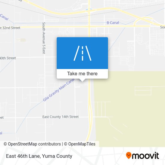 East 46th Lane map