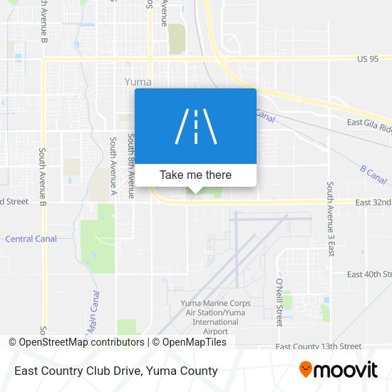 Mapa de East Country Club Drive