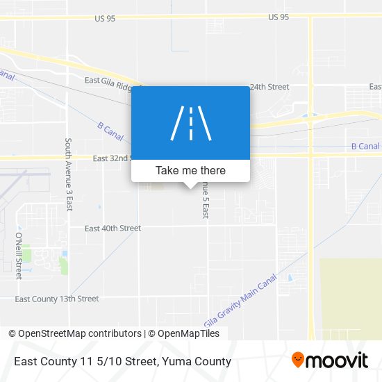 Mapa de East County 11 5/10 Street