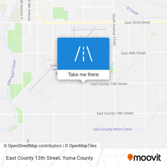 East County 13th Street map