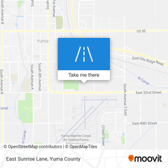 East Sunrise Lane map