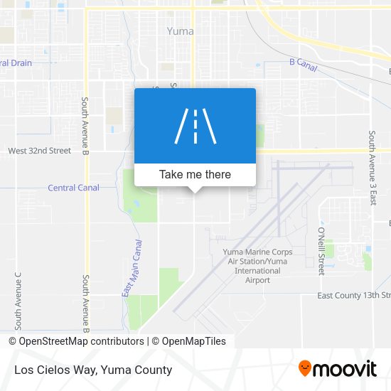 Los Cielos Way map