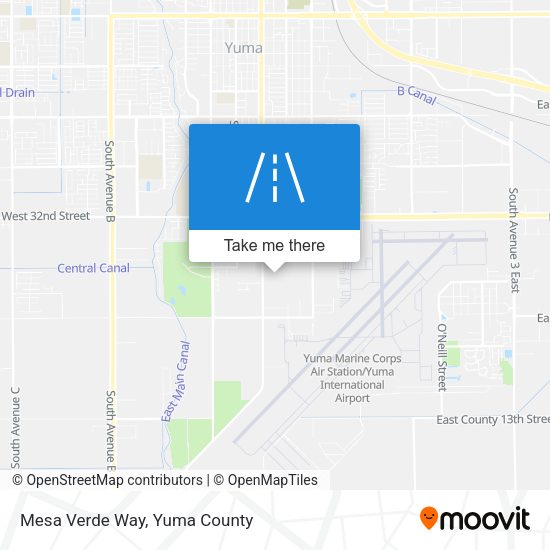 Mesa Verde Way map