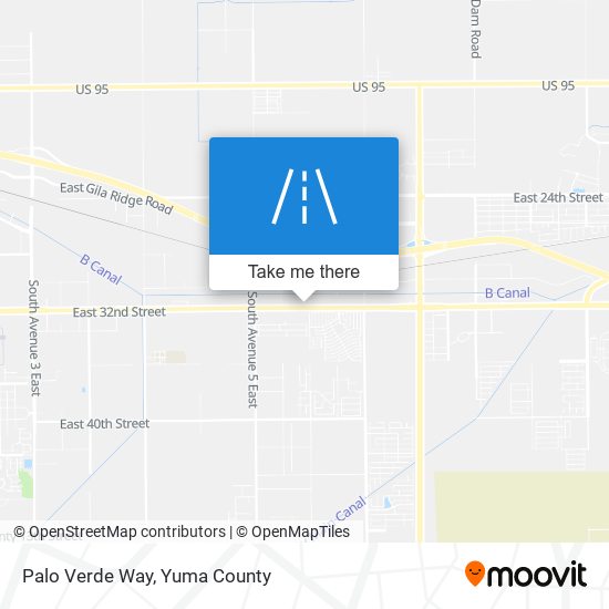 Palo Verde Way map