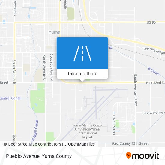 Pueblo Avenue map
