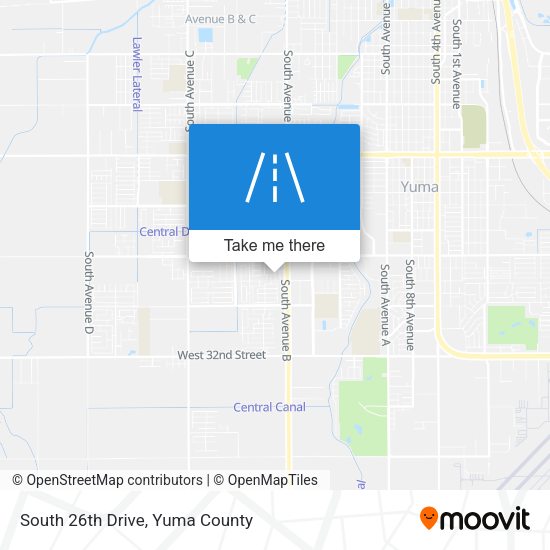 Mapa de South 26th Drive
