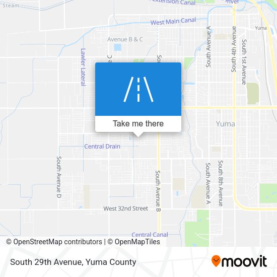 South 29th Avenue map