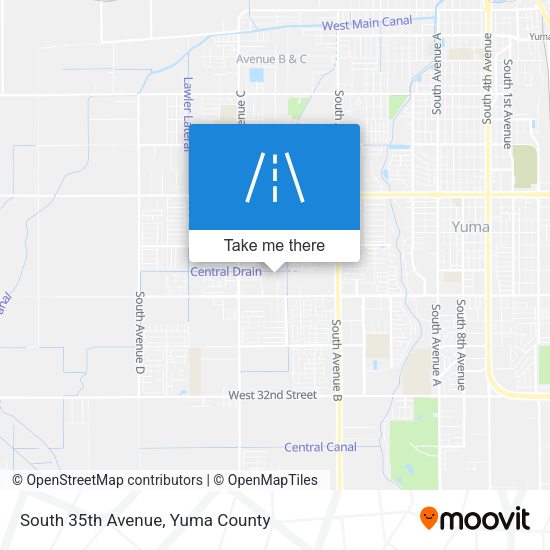South 35th Avenue map