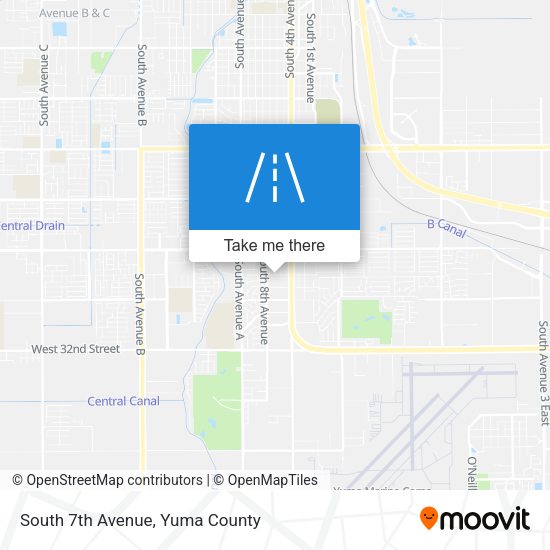 South 7th Avenue map