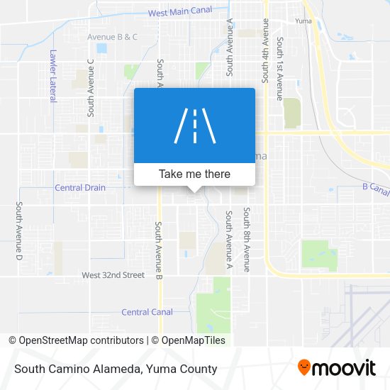 South Camino Alameda map