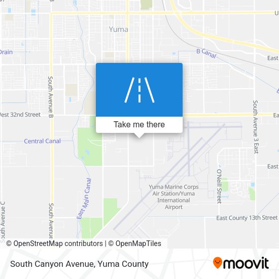 South Canyon Avenue map