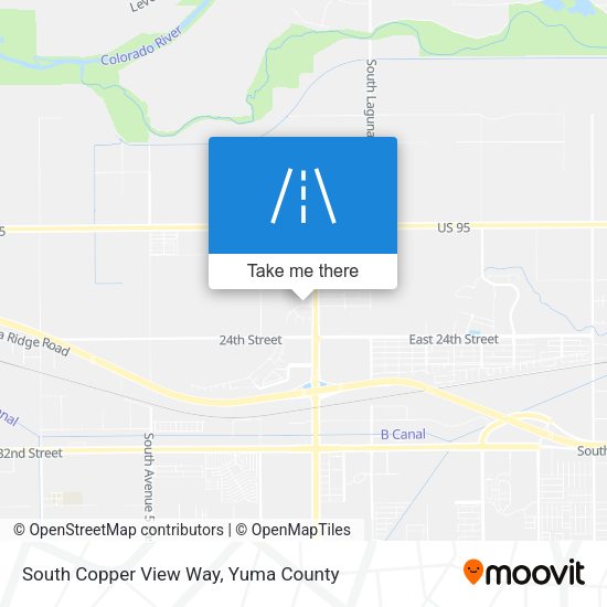 South Copper View Way map