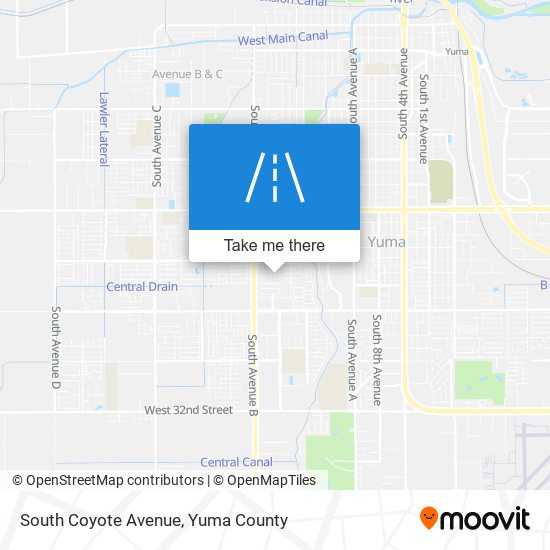 South Coyote Avenue map