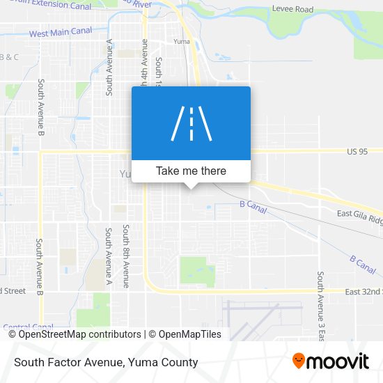 South Factor Avenue map