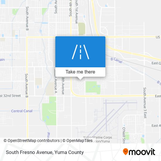 South Fresno Avenue map