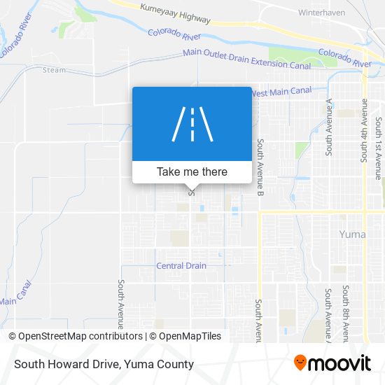 South Howard Drive map